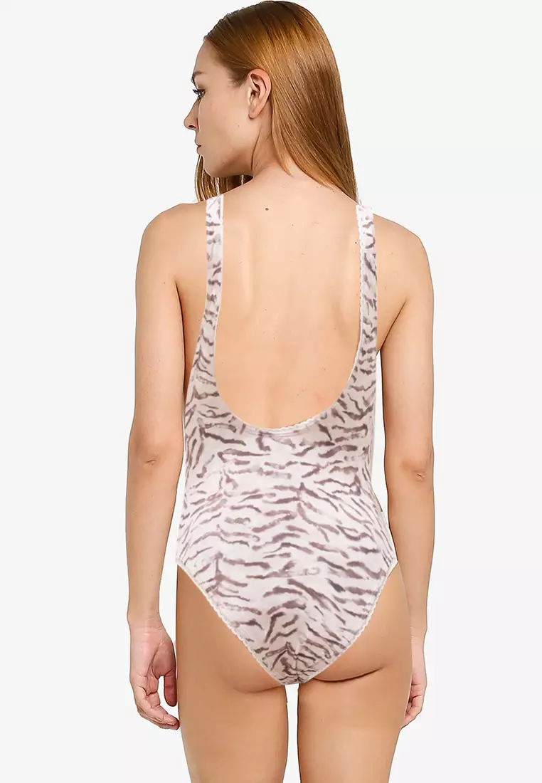 Scoop Back One Piece Cheeky Swimsuit