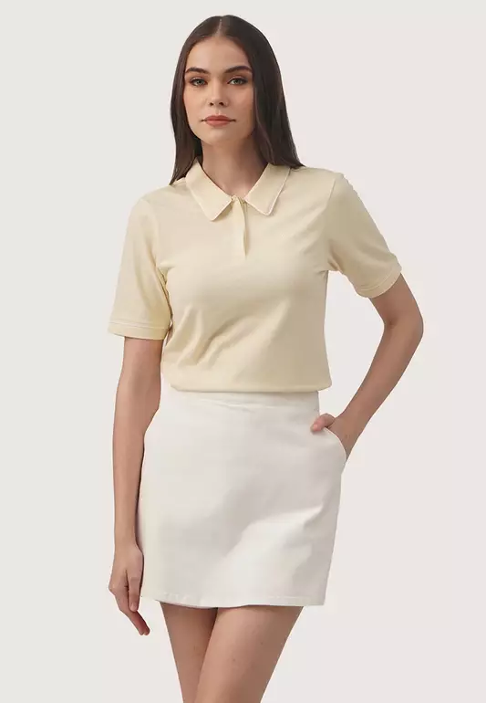 Pique Polo With Contrast Tipping Detail