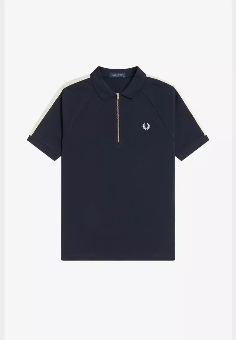 Fred Perry M2450 Cable Taped Polo Shirt (Navy)