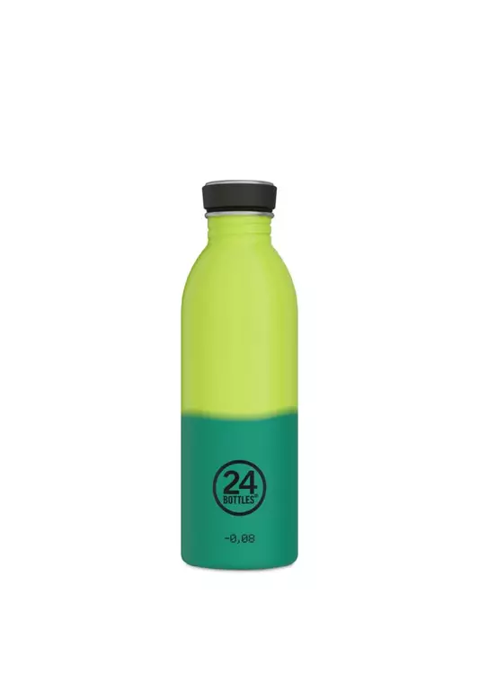 24 Bottles Urban 500ML Glossy Finish Water Bottle - Reactive Yellow Green