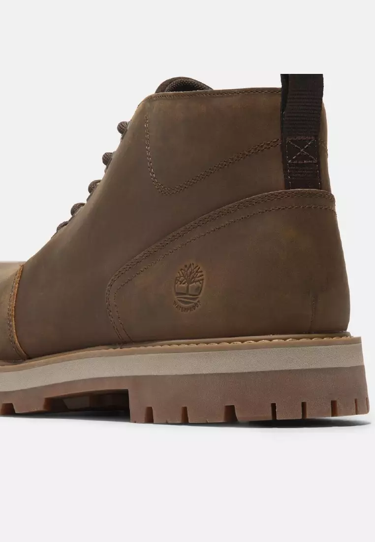 男款休閒防水中筒靴