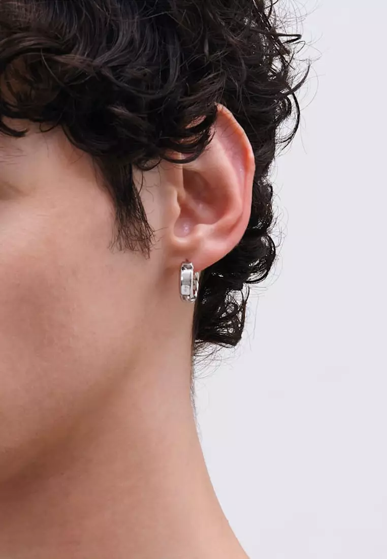 Afterglow Hoop Chain Single Earring