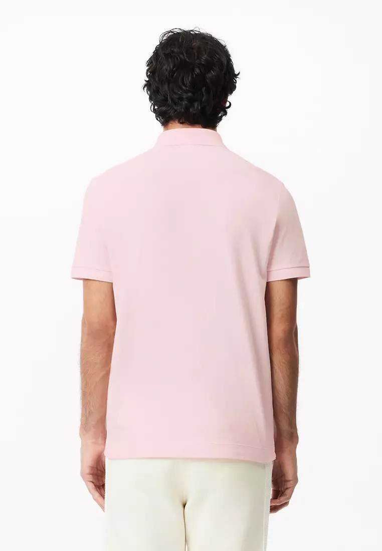 Men's Lacoste Paris Polo Shirt Regular Fit Stretch Cotton Piqué