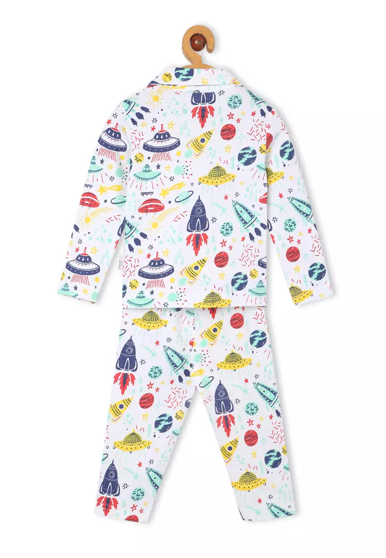 Baby And Kids Pajama Nightsuit Set - Tour to the Space