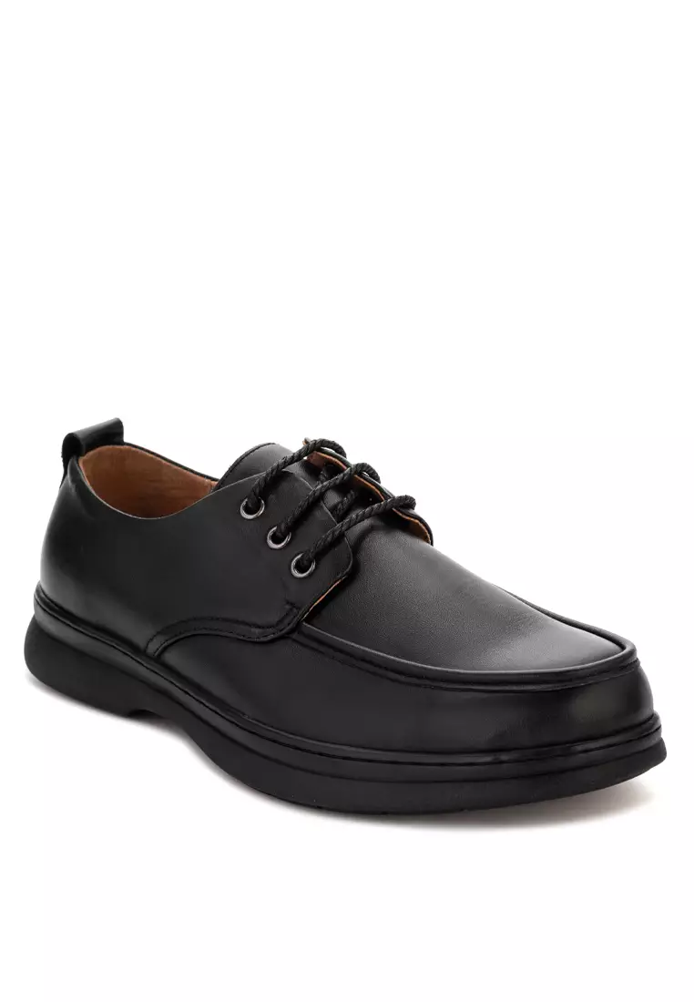 Gibi black discount school shoes