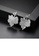 Glamorousky white Fashion and Elegant Leaf Cubic Zirconia Stud Earrings ADE2BACDFDA592GS_4