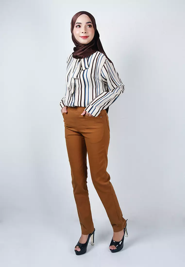 Brown Stylish Women's Pants