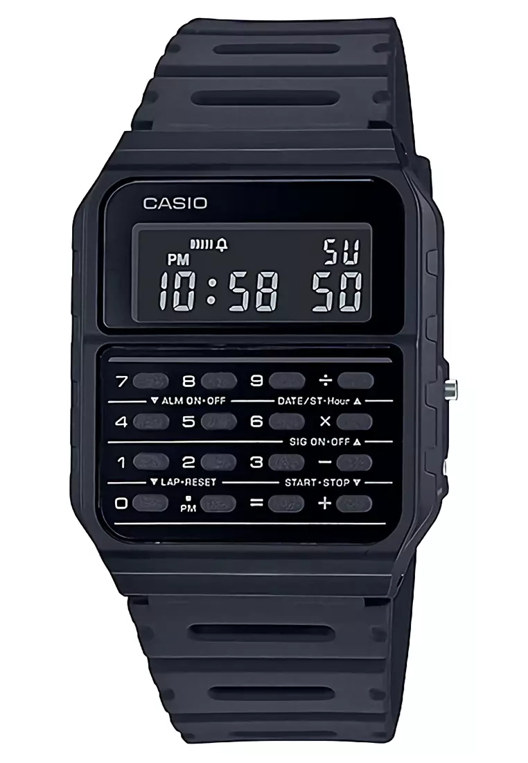 Jual CASIO Casio Calculator Jam Tangan Pria Black Resin