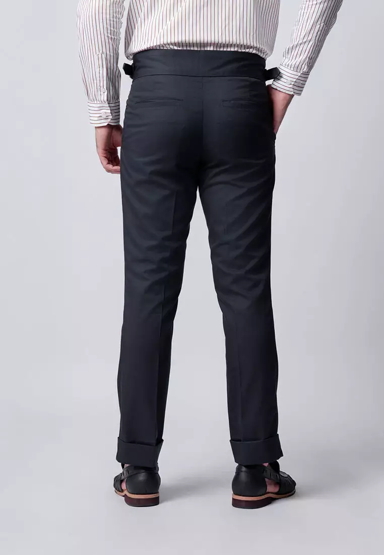 Gurkha Buckle Pants Dark Grey