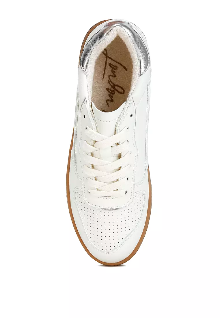 White&Sliver Everyday Sneakers