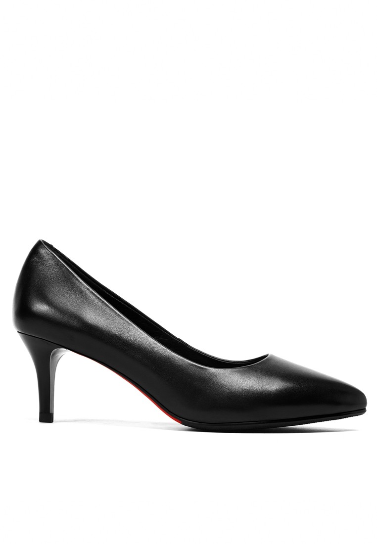 Leather Uniform Pointy Pumps 6475