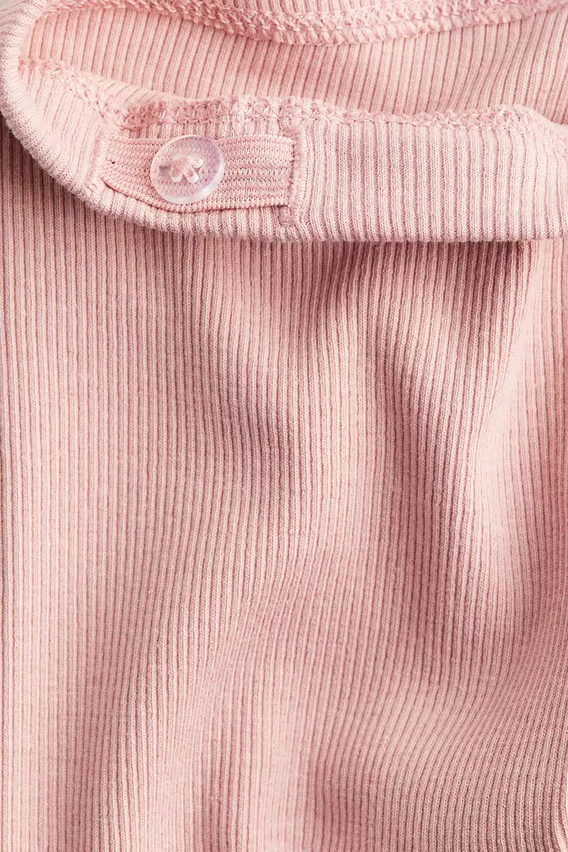 Ribbed jersey leggings
