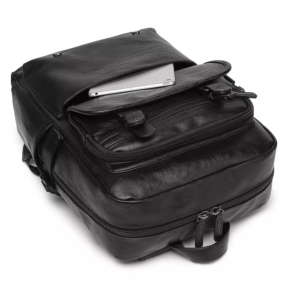 Luminox Tas Ransel Kasual Kulit PVC Sintetis IEG - Tas Ransel Pria Wanita Unisex - Backpack Daypack