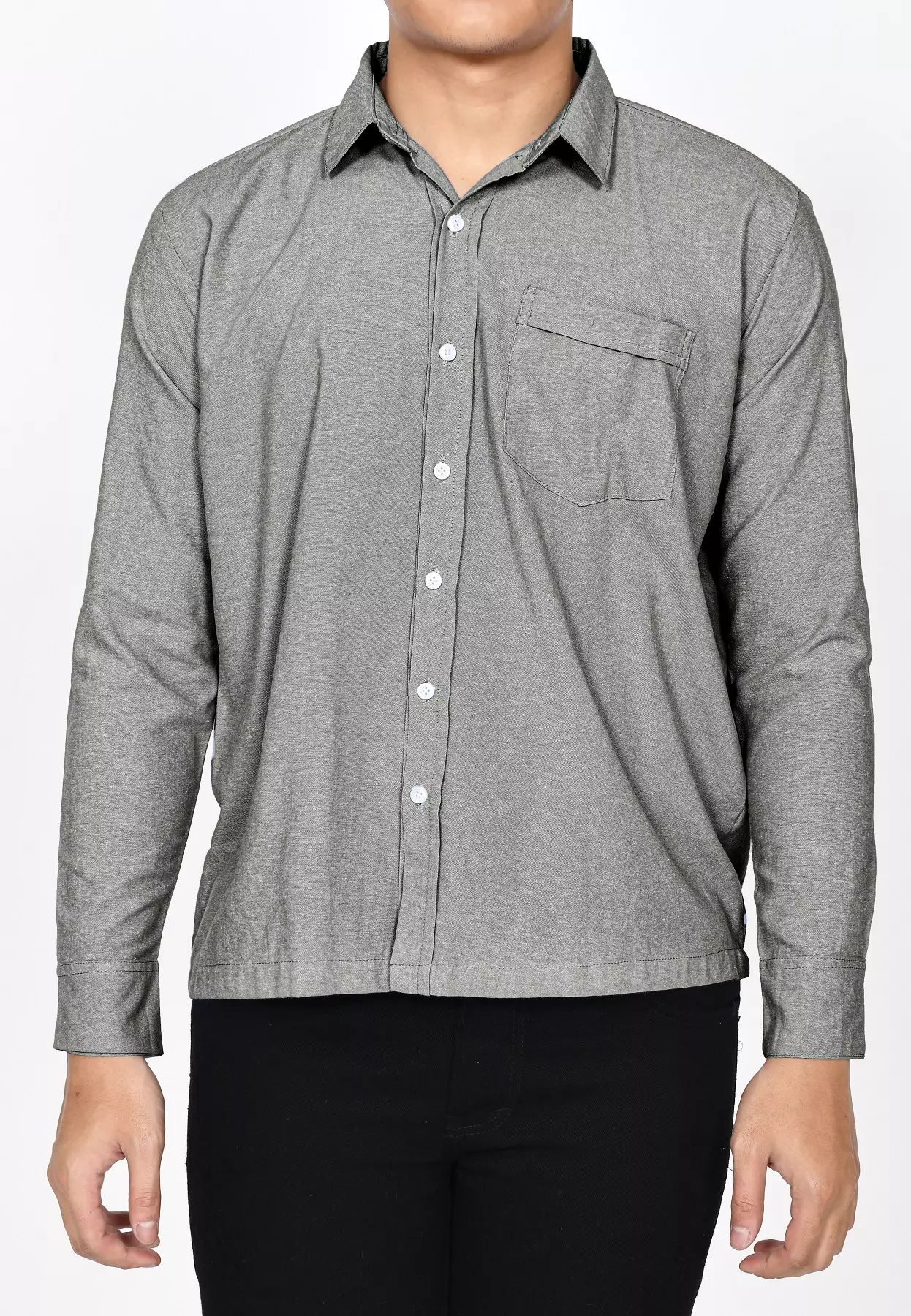 Kemeja Polos L/S James