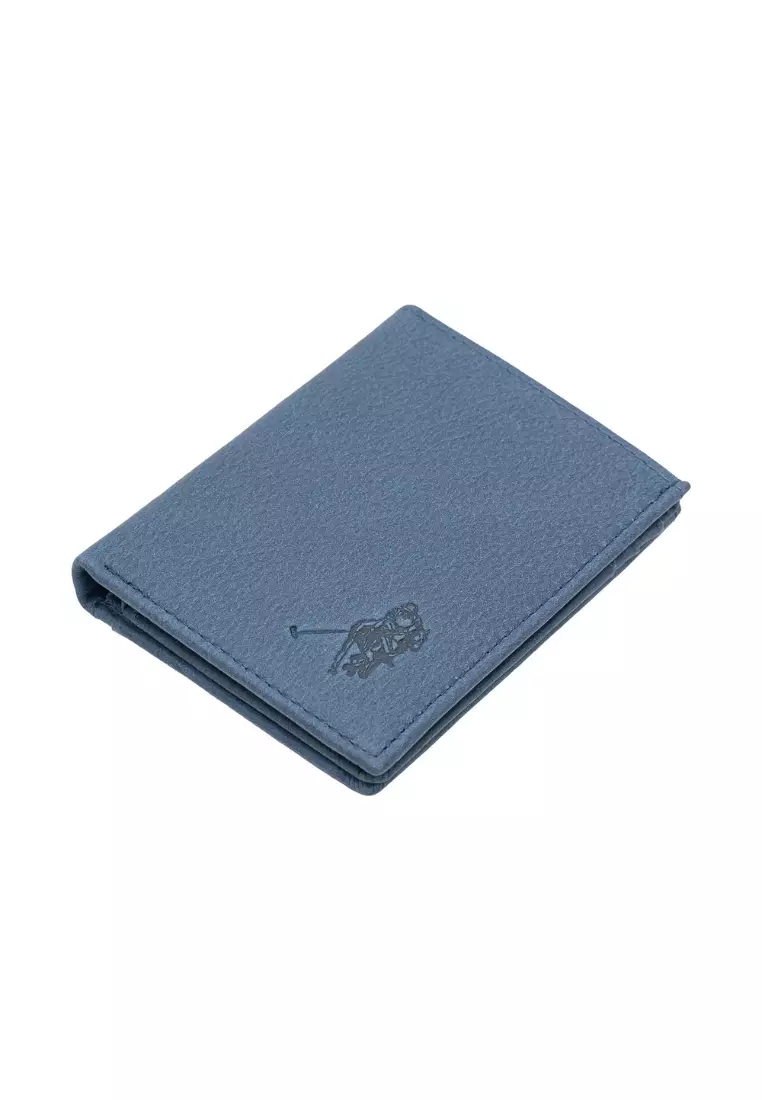 Top Grain Leather Bi-Fold Small Vertical Multi Card Short Plain Colour Wallet EWB 20961