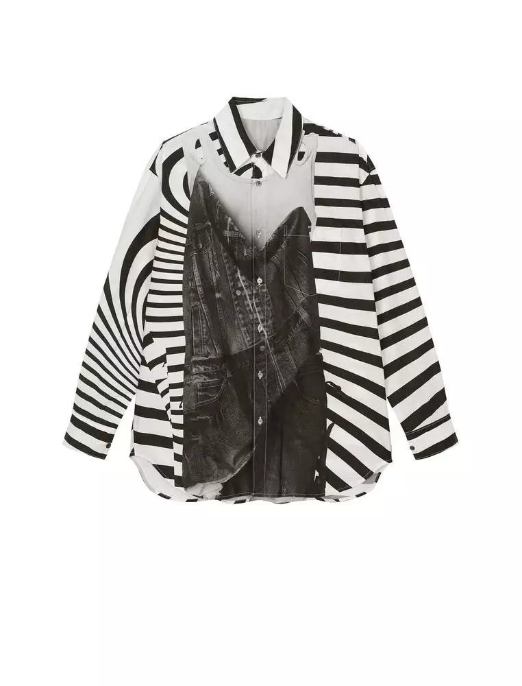 JNBY Women's Printed Loose Long-Sleeve Shirt