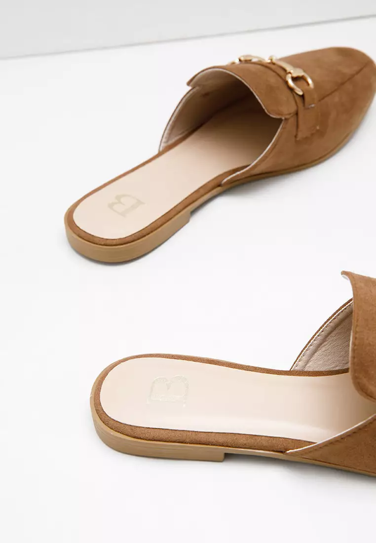 Sophie Fellice Emblished Mules Brown