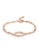estele gold Estele 24 Kt Rose Gold Plated Opal Chain Bracelet B53E9ACC70CB20GS_1