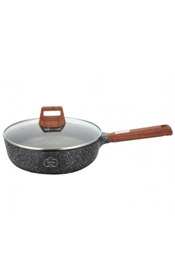 Vantage Vantage Premium Non-Stick Cookware 28cm Deep Frying Pan with IH Woody Series / Marble Granite Coating Pan / Frying Pan / Pans / Non-Stick Pan 5D3A4HL8A1EED4GS_1