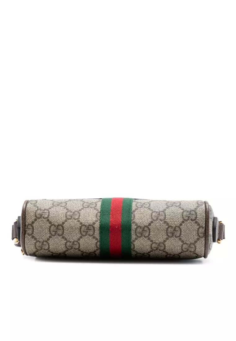 Pre-Loved Gucci Mini Gg Supreme Web Ophidia Crossbody