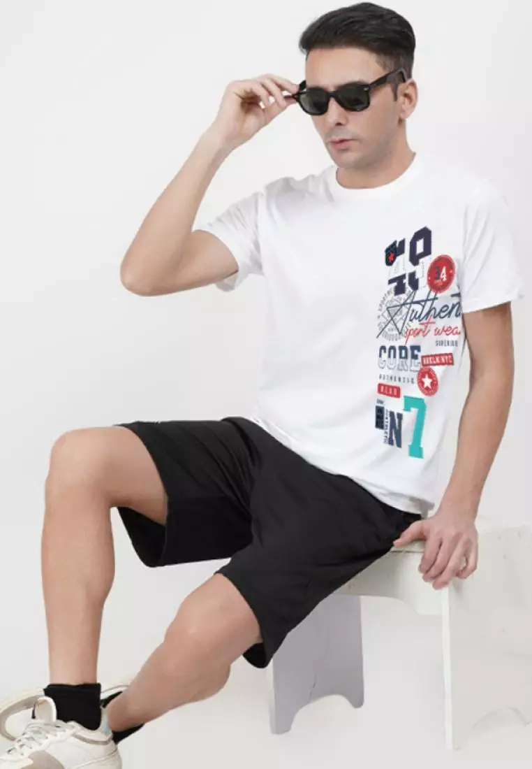 Authentic Graphic White Cotton Short Sleeve Street Wear Essential T-Shirt