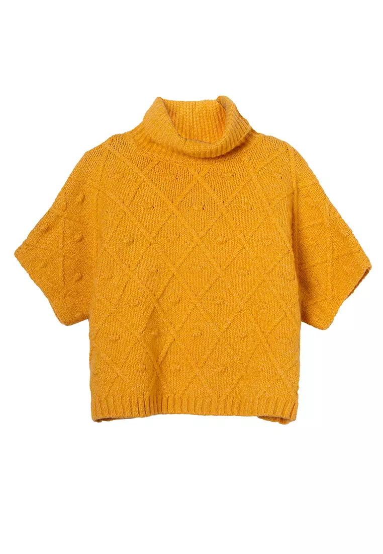 Zara Yellow Short Sleeve Jumper ZARA Mustard Short Sleeve Jumper