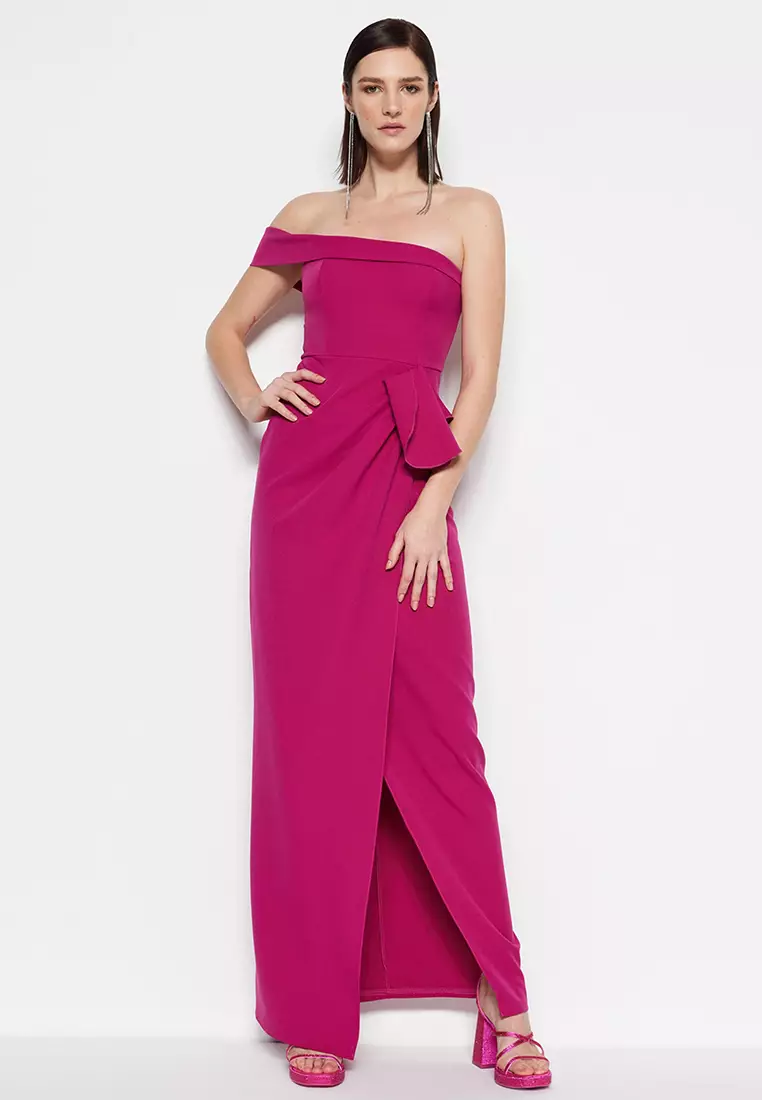 Slit Evening Maxi Dress