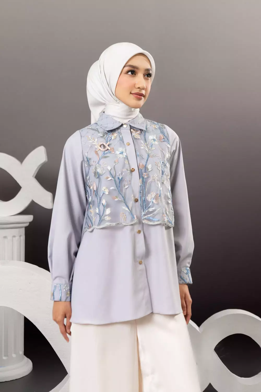 Klamby - Novely Shirt Cloud Gray