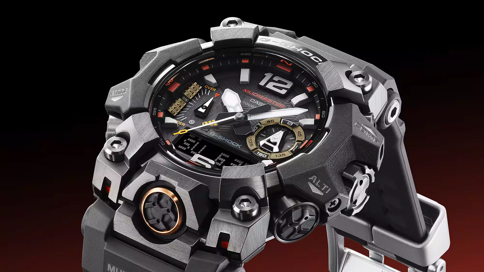 Casio G-shock MUDMASTER GWG-B1000EC-1A MASTER OF G-LAND Tough Solar - Jam Tangan Analog Digital Pria - Black Resin Band