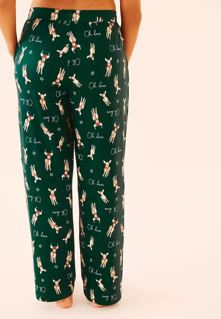 Deer Print Super Soft Pajama Pants
