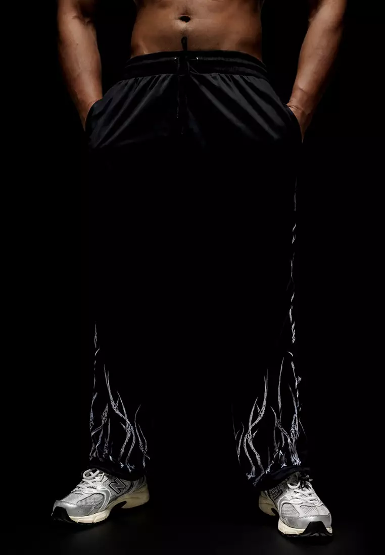 Veritate Oversize Track Pants Skeleton series Black