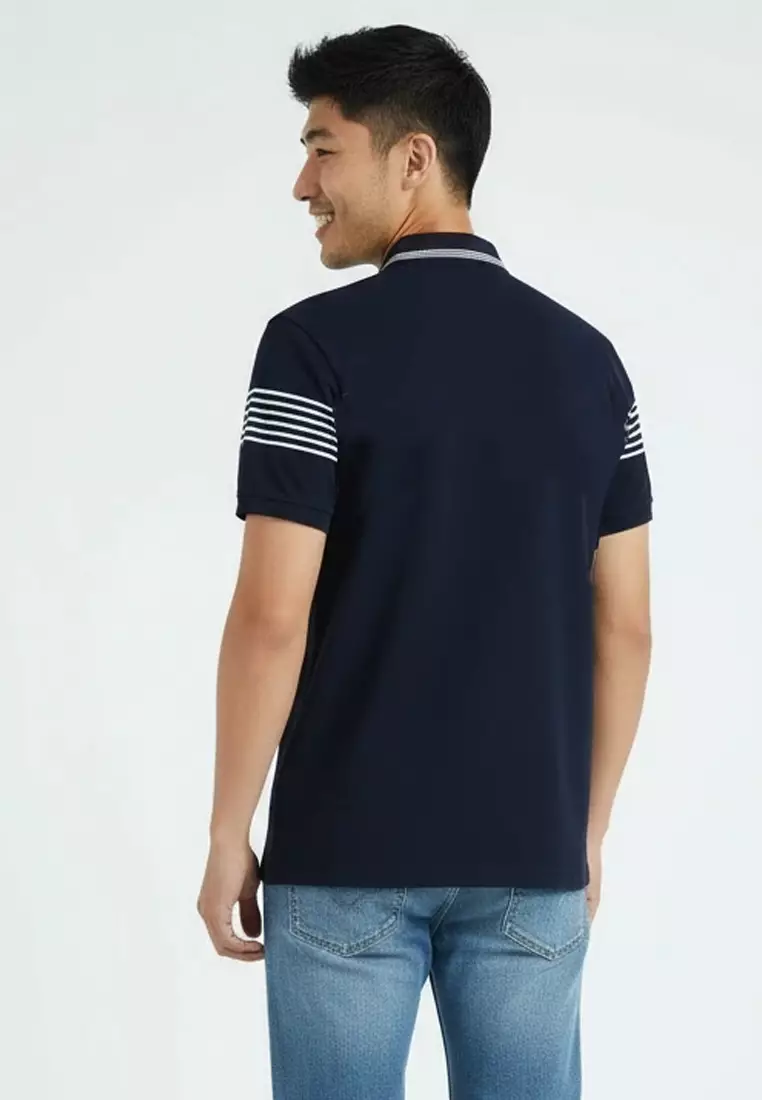 Ricket Stripe Pique Polo Shirt