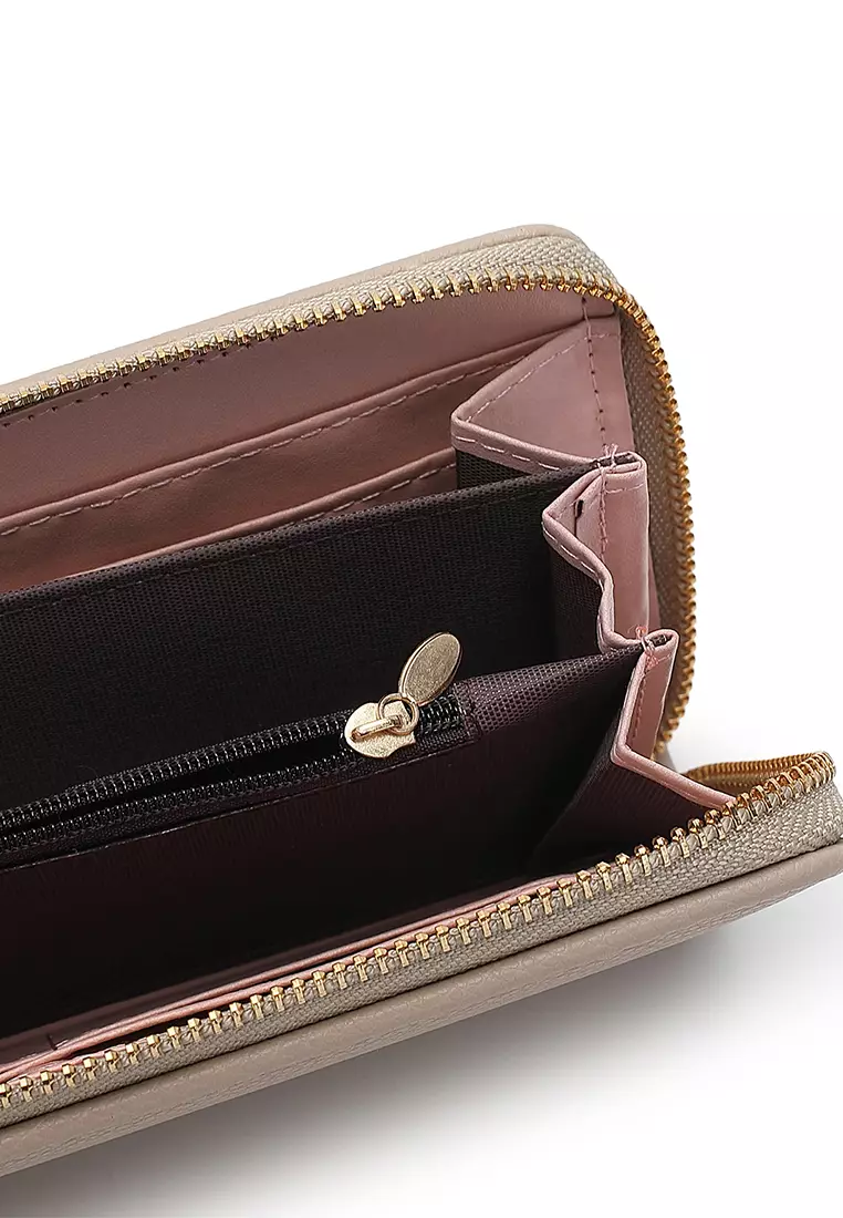 Women's Long Zipper Wallet (Dompet Panjang Ritsleting Wanita) - Cokelat
