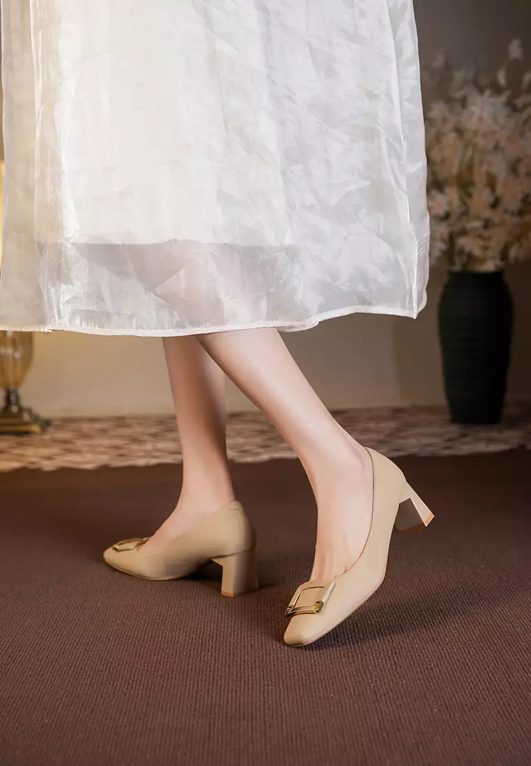 5CM 方扣粗跟高跟鞋 BY2355-20