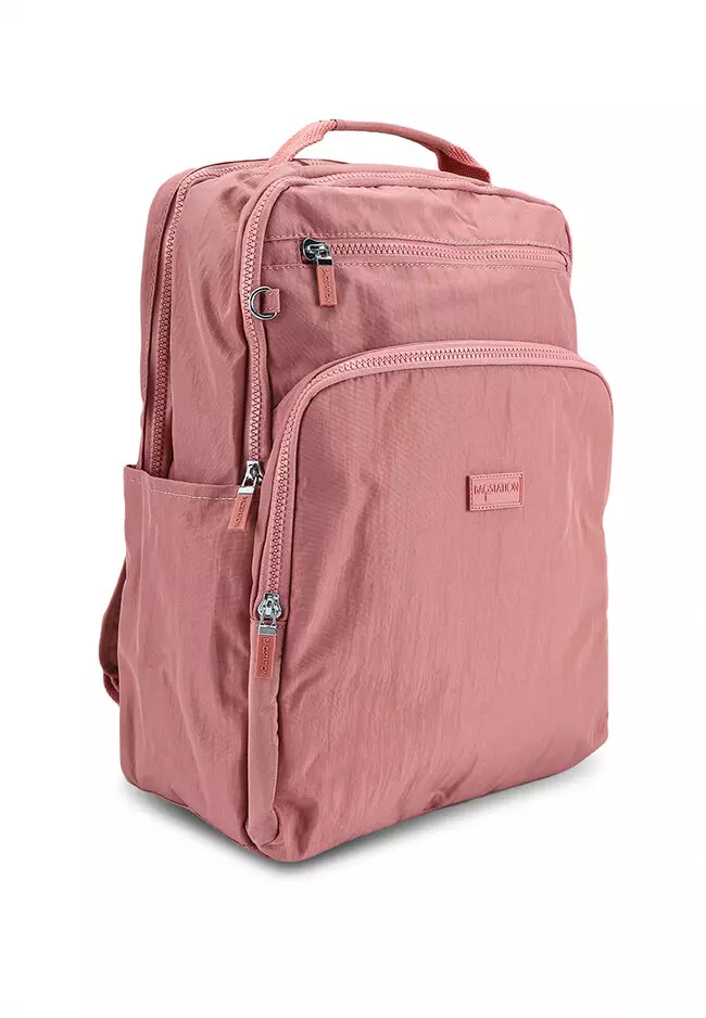 Crinkled Nylon Backpack