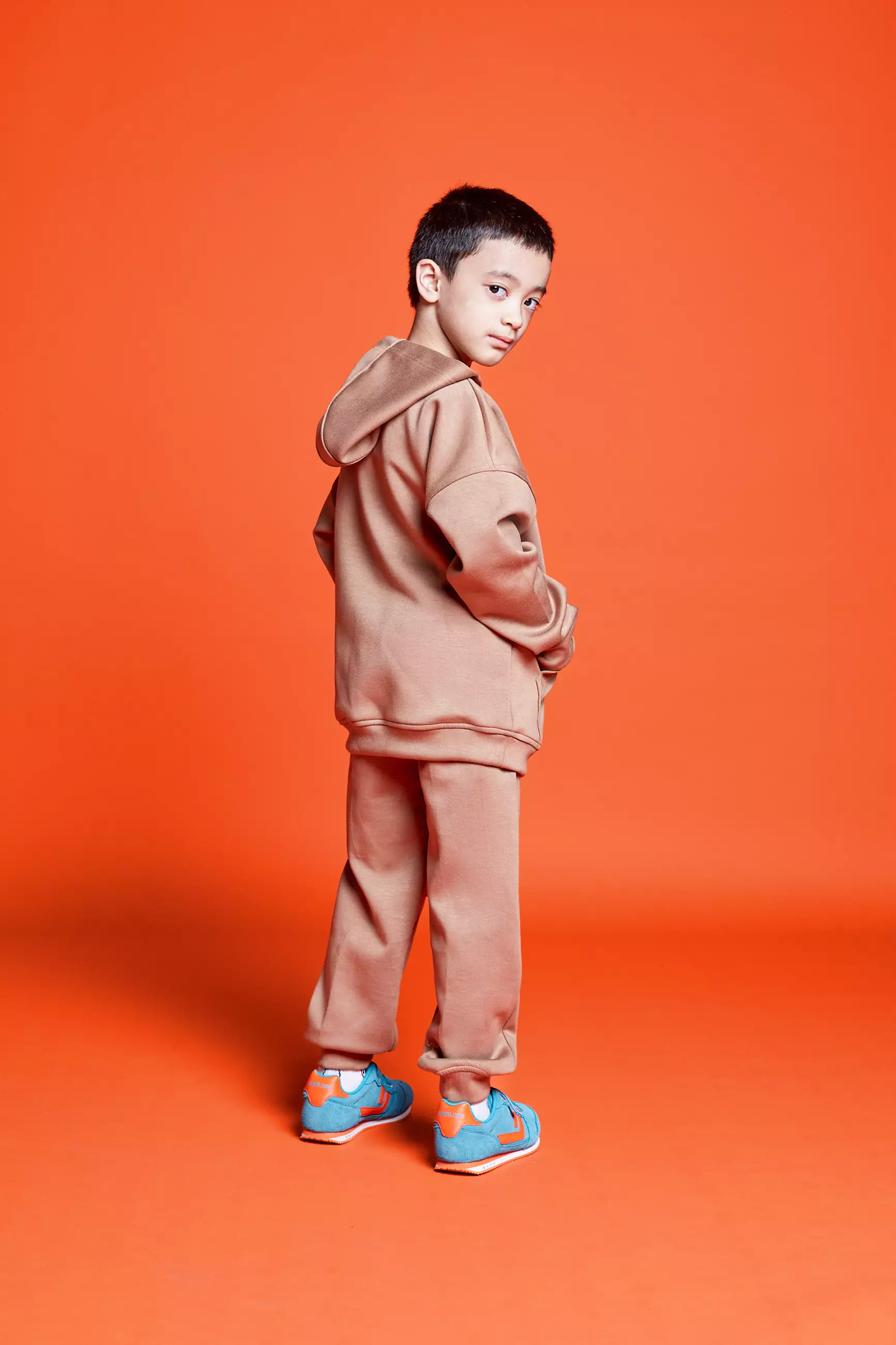 BOLD&KO Bk Limitless Loose Fit Track Suit for kids Brown