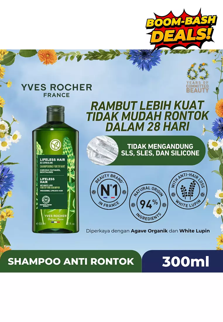 Jual Yves Rocher Yves Rocher Anti Hair Loss Fortifying Shampoo Ml Original Zalora