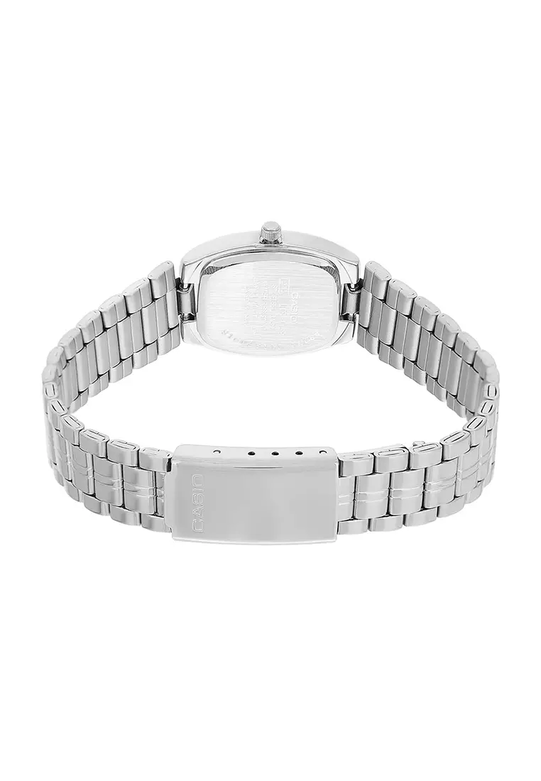 Women Analog Watch LTP-1169D-1AR Silver Stainless Steel Strap