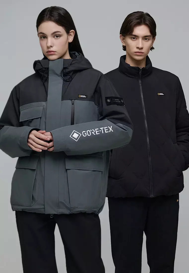 Unisex 3-in-1 GORE-TEX Color Block Down Jacket