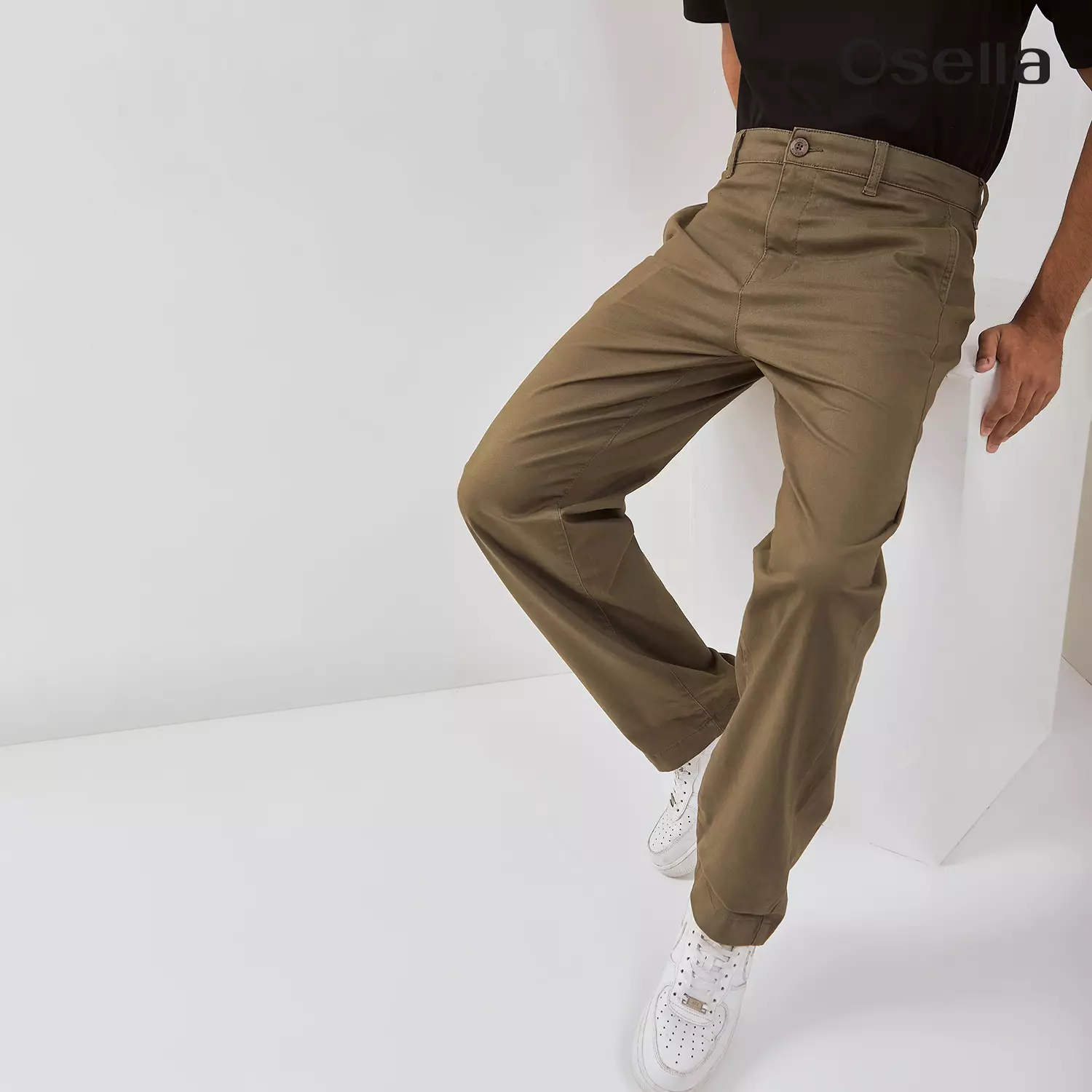 Osella Fred Loose Fit Trousers 208P660177 | Celana Panjang Chinos Pria