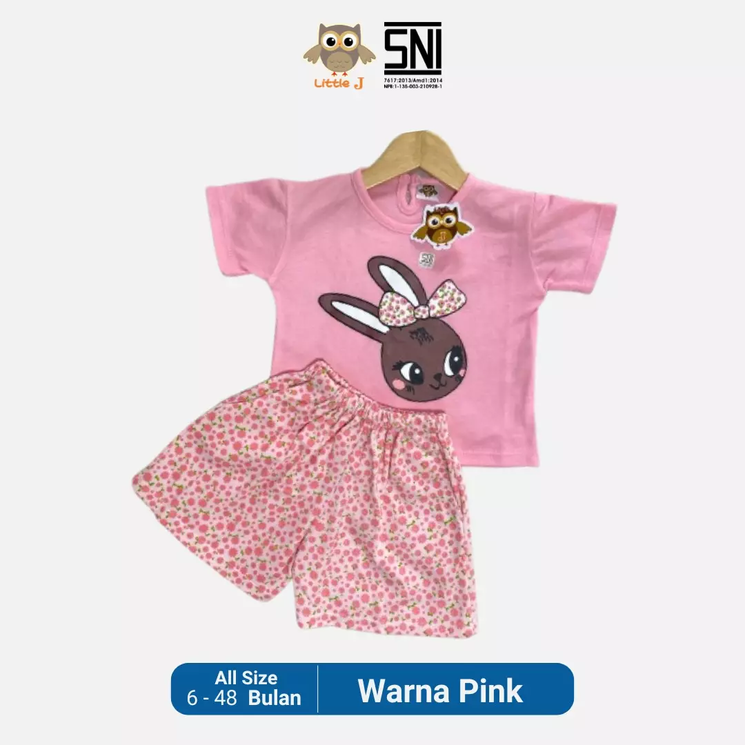 Little J - Baju Setelan Anak Perempuan Lucu - Set Baju Anak Cewek 1-4 Tahun