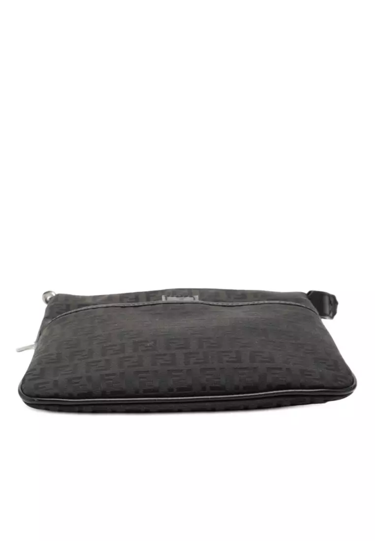Pre-Loved Fendi Zucchino Canvas Crossbody