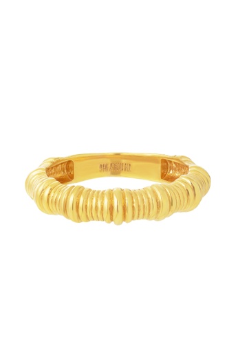 TOMEI TOMEI Lusso Italia Twisted Ring, Yellow Gold 916 16D04AC041D8E2GS_1