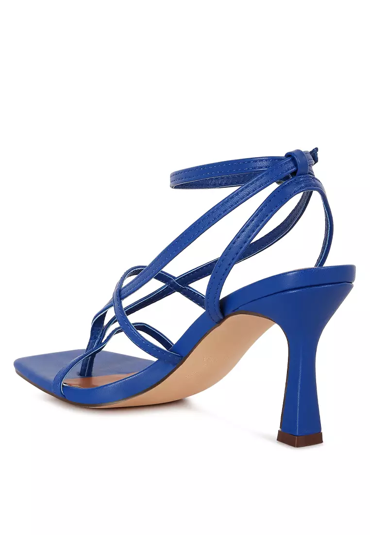 Buy London Rag Purple Mid Heeled Ankle Strap Sandals 2024 Online