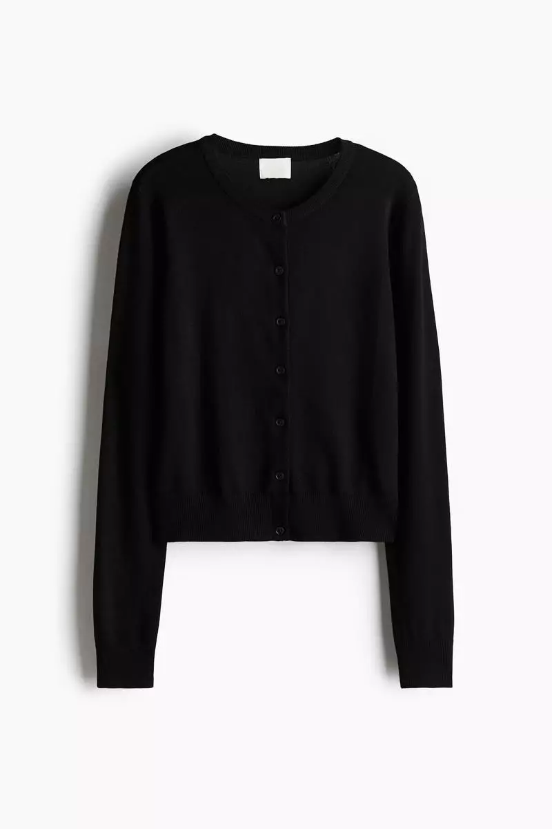 Fine-knit cardigan