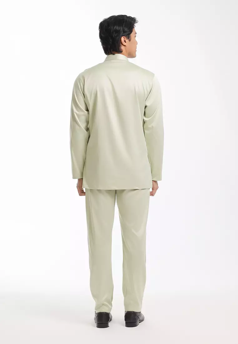Alain Delon Baju Melayu Cekak Musang Dewasa - 19026005-41AloeGreen