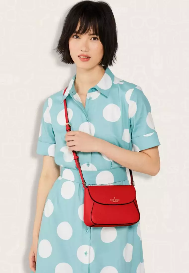 Kate Spade Monica Mini Flap Crossbody Perfect Cherry
