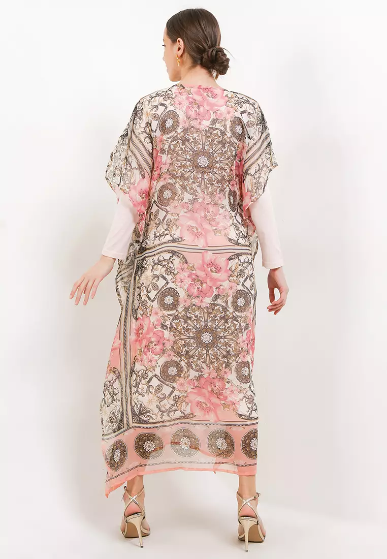 Chanira Festive Romana Kaftan-Pink Multi