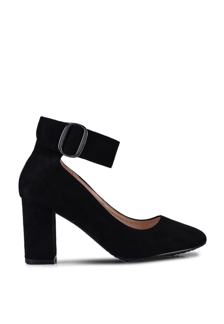 Buckled Block Heels
