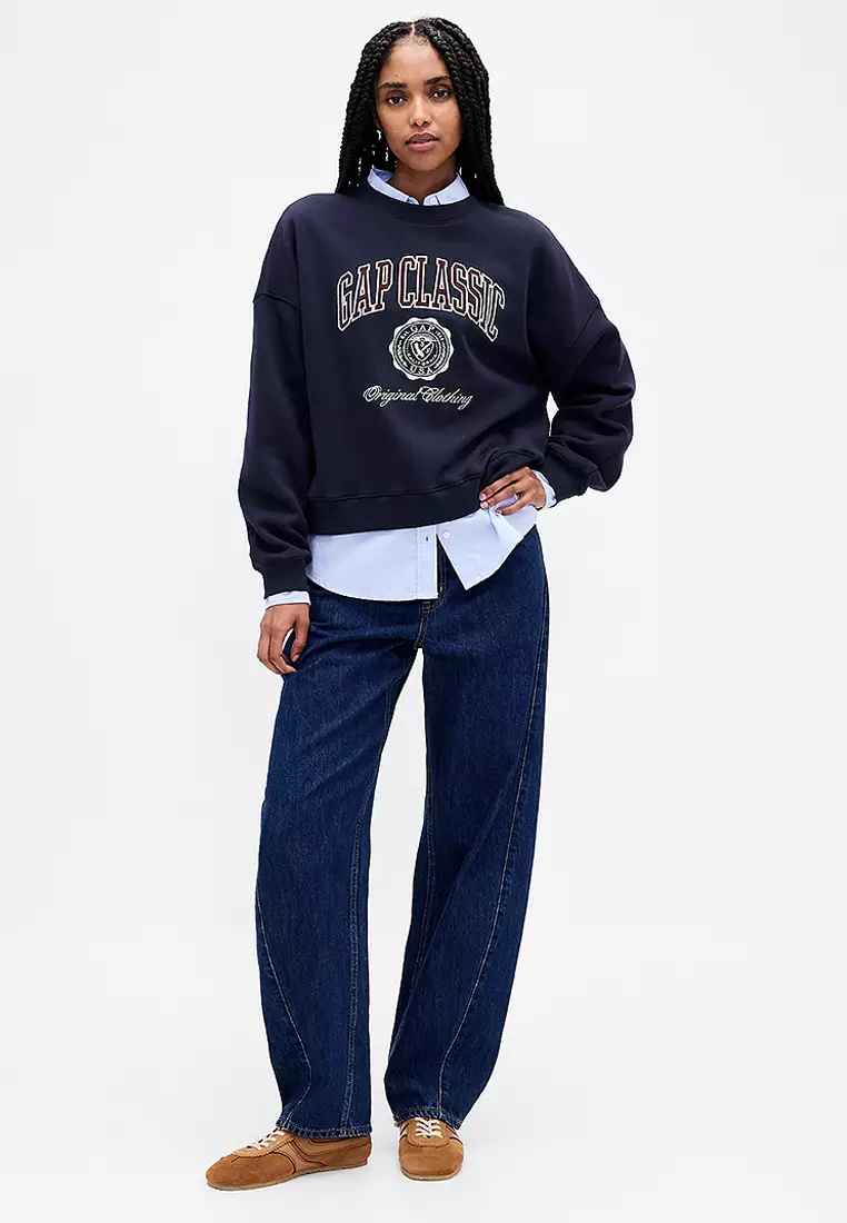 Logo Wedge Pullover Sweatshirt